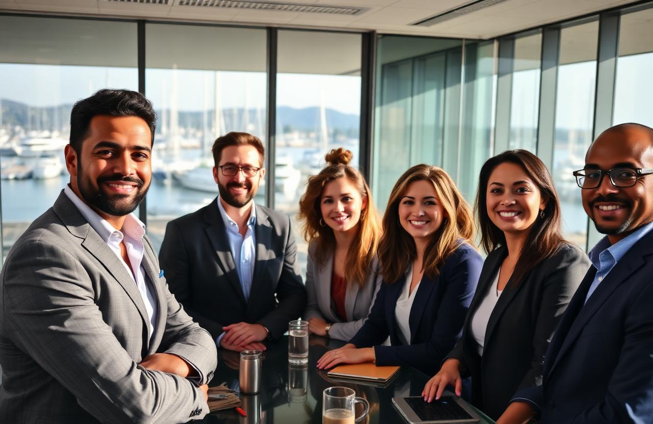 Leadership team portrait